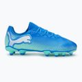 Детски футболни обувки PUMA Future 7 Play FG/AG Jr hyperlink blue/mint/puma white 2