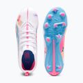 Детски футболни обувки PUMA Ultra 5 Match Vol. Up FG/AG Jr puma white/luminous blue 4