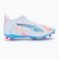 Детски футболни обувки PUMA Ultra 5 Match Vol. Up FG/AG Jr puma white/luminous blue 3