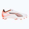 Футболни обувки PUMA Ultra 5 Play FG/AG puma white/puma black/glowing red 2