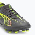 Детски футболни обувки PUMA Ultra 5 Match FG/AG Jr puma white/puma black/glowing red 7