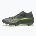Мъжки футболни обувки PUMA Ultra 5 Match+ FG/AG matte aged silver/yellow alert/puma aged silver