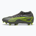 Мъжки футболни обувки PUMA Ultra 5 Play+ FG/AG matte aged silver/yellow alert/puma aged silver