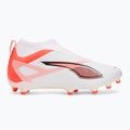 PUMA Ultra 5 Match+ LL FG/AG Jr детски футболни обувки puma white/puma black/glowing red 2