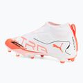 PUMA Ultra 5 Match+ LL FG/AG Jr детски футболни обувки puma white/puma black/glowing red 3