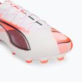 Мъжки футболни обувки PUMA Ultra 5 Ultimate FG puma white/puma black/glowing red 7