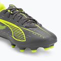 Детски футболни обувки PUMA Ultra 5 Play FG/AG Jr puma white/ puma black/glowing red 7