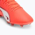 Мъжки футболни обувки PUMA King Match FG/AG glowing red/puma white/red fire 7