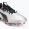 Мъжки футболни обувки PUMA King Ultimate FG/AG puma silver/puma black/sun struck/puma white 7
