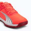Обувки за хандбал PUMA Accelerate Turbo сияещо червено/бяло/тъмно малиново/черно 7