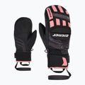 Детски скиорски ръкавици ZIENER Luron Aquashield PR Mitten black/pink vani 7
