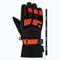 Детски скиорски ръкавици ZIENER Lukian-Z AS black/orange red 2