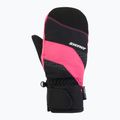 Детски скиорски ръкавици ZIENER Luuki-Z Aquashield black/pop pink 2