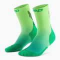 CEP дамски чорапи за компресия Run Edt. Gradient Mid Cut Compression 5.0 green/lime fade