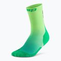 CEP Мъжки чорапи за компресия Run Edt. Gradient Mid Cut Compression 5.0 green/lime fade 2