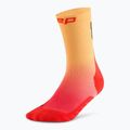 CEP мъжки чорапи за компресия Run Edt. Gradient Mid Cut Compression 5.0 red/marigold fade 2