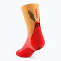 CEP мъжки чорапи за компресия Run Edt. Gradient Mid Cut Compression 5.0 red/marigold fade 3
