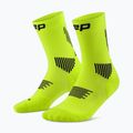 Мъжки компресионни чорапи CEP Run Mid Cut 5.0 lime/black