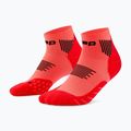 Дамски компресионни чорапи CEP Run Low Cut 5.0 neon coral