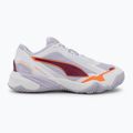 Дамски обувки за хандбал PUMA Solarstrike 4 puma white/heat fire/lilac crush berry 2