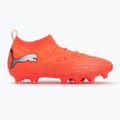 Детски футболни обувки PUMA Future 9 Match FG/AG Jr glowing red/puma white/puma black/puma silver 2