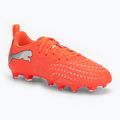 Детски футболни обувки PUMA Future 9 Play FG/AG Jr glowing red/puma white/puma black/puma silver