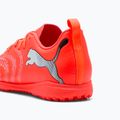 Детски футболни обувки PUMA Future 9 Play TT Jr glowing red/puma white/puma black/puma silver 8
