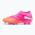 Детски футболни обувки PUMA Future 9 Pro FG/AG Jr poison pink/puma wht/sun stream/bright aqua/puma blk