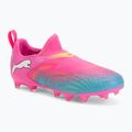Детски футболни обувки PUMA Future 9 Match LL FG/AG Jr poison pink/puma wht/sun stream/bright aqua/puma blk