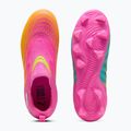 Детски футболни обувки PUMA Future 9 Match LL FG/AG Jr poison pink/puma wht/sun stream/bright aqua/puma blk 6