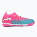 Детски футболни обувки PUMA Future 9 Match TT + Mid Jr poison pink/puma wht/sun stream/bright aqua/puma blk 2