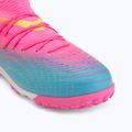 Детски футболни обувки PUMA Future 9 Match TT + Mid Jr poison pink/puma wht/sun stream/bright aqua/puma blk 7