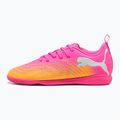 Детски футболни обувки PUMA Future 9 Play IT Jr poison pink/puma wht/sun stream/bright aqua/puma blk