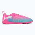 Детски футболни обувки PUMA Future 9 Play TT poison pink/puma wht/sun stream/bright aqua/puma blk 2