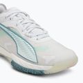 Дамски обувки за хандбал PUMA Accelerate Nitro SQD 4 Game On puma white/baltic sea blue/fresh water 7