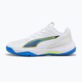 Детски обувки за хандбал PUMA Accelerate 4 Game On Jr puma white/glowing red/ultra blue 8