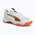 Детски обувки за хандбал PUMA Accelerate 4 Game On Jr puma white/glowing red/ultra blue