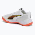 Детски обувки за хандбал PUMA Accelerate 4 Game On Jr puma white/glowing red/ultra blue 3