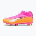 Детски футболни обувки PUMA Ultra 6 Match+ LL FG/AG Jr poison pink/puma wht/sun stream/bright aqua/puma blk
