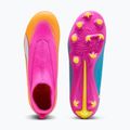 Детски футболни обувки PUMA Ultra 6 Match+ LL FG/AG Jr poison pink/puma wht/sun stream/bright aqua/puma blk 4