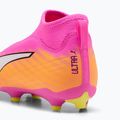 Детски футболни обувки PUMA Ultra 6 Match+ LL FG/AG Jr poison pink/puma wht/sun stream/bright aqua/puma blk 6