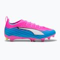 Детски футболни обувки PUMA Ultra 6 Pro Jr FG/AG poison pink/puma wht/sunstream/bright aqua/puma blk
