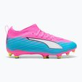 Детски футболни обувки PUMA Ultra 6 Match FG/AG Jr poison pink/puma wht/sun stream/bright aqua/puma blk 3