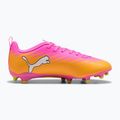 Детски футболни обувки PUMA Ultra 6 Play FG/AG Jr poison pink/puma wht/sun stream/bright aqua/puma blk 2