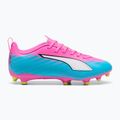 Детски футболни обувки PUMA Ultra 6 Play FG/AG Jr poison pink/puma wht/sun stream/bright aqua/puma blk 3