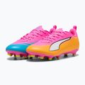 Детски футболни обувки PUMA Ultra 6 Play FG/AG Jr poison pink/puma wht/sun stream/bright aqua/puma blk 4