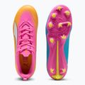 Детски футболни обувки PUMA Ultra 6 Play FG/AG Jr poison pink/puma wht/sun stream/bright aqua/puma blk 6