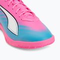 Детски футболни обувки PUMA Ultra 6 Play It Jr poison pink/puma wht/sun stream/bright aqua/puma blk 7