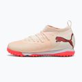 Детски футболни обувки PUMA Future 9 Match TT+ Mid Jr sugared almond/puma white/ultra red/puma black