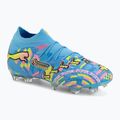 Футболни обувки PUMA Future 9 Ultimate Advanced Level FG puma white/blue glimmer/pink glimmer/yellow alert